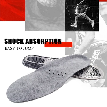 3D Športové Vložky pre Beh Šok Absorpcie Muži Ženy Arch Ortopedické Topánky Pad Silikónové Orthotics Päty Ostrohu Vložky