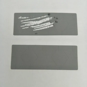 1000pcs 22x60mm striebro lepidlo STIERACIE NÁLEPKY DIY príručka ručne vyrobené poškriabaný prúžok karty film