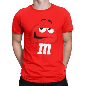 Plus Veľkosť Krátke Nové Módne T Shirt Mens T-Shirt Rukáv Topy MMs Čokoládové Cukrovinky Znak Tvár Tees Čistej Bavlny Úžasné