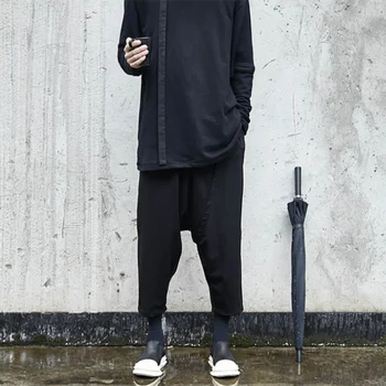 2020 pôvodné kaderníčky tmavé Japonský hárem nohavice mužov bežné nohavice