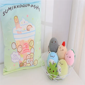 Taška zvieratá plyšové hračky simulácia snack hodiť vankúš kawaii avokádo sumikko gurashi škrečkov, kreatívne hračky pre deti/dieťa