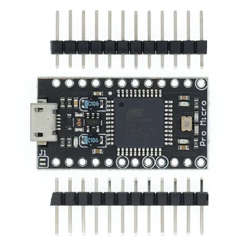 Pro Micro ATMEGA32U4 5V/16MHZ modul S zavádzač pre arduino MINI USB/Micro USB s 2 riadok pin hlavičky pre arduino