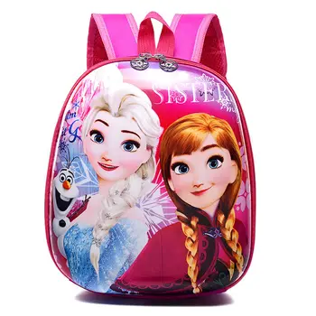 Disney Deti taška pre školy shell princezná batoh deti mš cartoon aktovka dievča, chlapec batoh Mrazené Elsa