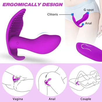 5 v 1 Vibračné Nohavičky Zdravotnej Starostlivosti Masér pre Ženy,Nabíjateľná 10 Rýchlosť Bezdrôtového Diaľkového Nositeľné Stimulátor Klitorisu