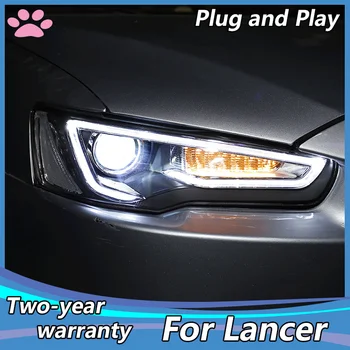 Auto Styling pre Mitsubishi Lancer Svetlomety Lancer EX LED Hlavy Lampy DRL H7 D2H Hid Angel Eye Bi Xenon Lúč Dynamické zase signál