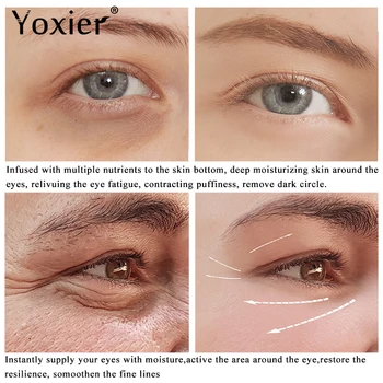 Yoxier Retinol Očné Spevňujúce Sérum Na Starostlivosť O Pleť Anti-Opuchy Anti-Aging Vrásky, Tmavé Kruhy Hlboká Hydratácia Podstate Očný Krém