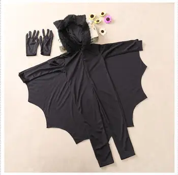 Halloween Kostým Unisex Dievčatá Chlapci Bat Jumpsuit Oblečenie Kostým Party Bat Deti Unisex Oblečenie Štádium Oblečenie