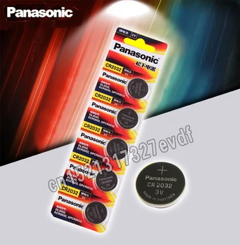 Panasonic Pôvodné 200pcs/veľa cr 2032 Tlačidlo Bunky Batérie 3V Mince Lítiové Batérie Pre Hodinky, Diaľkové Ovládanie Kalkulačka cr2032