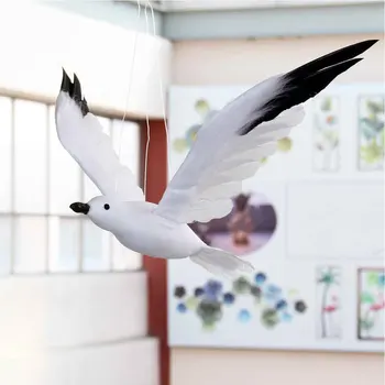 Figúrka na Zavesenie Dekorácií prípravky na Kontrolu Škodcov Simulácia Seagull Vták Model Modernej Záhrade Socha Umelé Perie DIY Plavidlá domáci Dvore