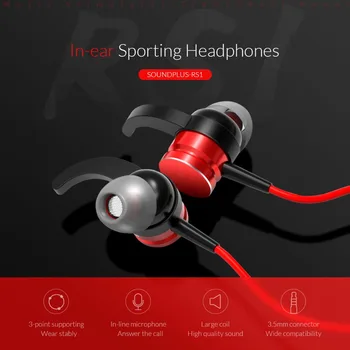 ORICO In-Ear Slúchadlá s HIFI Slúchadlá Mikrofón Káblové Háčik Športové Slúchadlá pre Xiao iPhone Samsung Huawei ipod, MP3, MP4