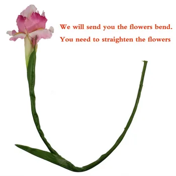 OurWarm 10/6pcs Skutočný Dotyk Iris Umelé Kvety na Svadbu 68 cm Textílie Ozdobné Falošné Kvety Stôl Dekorácie, Doplnky