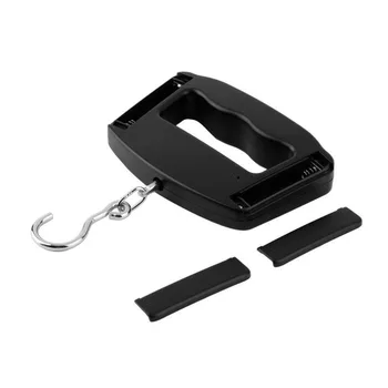 Čierny ABS Prenosné Vreckové Rozsahu 50 kg/10g LCD Digitálny Cestovné Háčik na Zavesenie Rozsahu Elektronické Stupnice Háku Váhy Batožiny