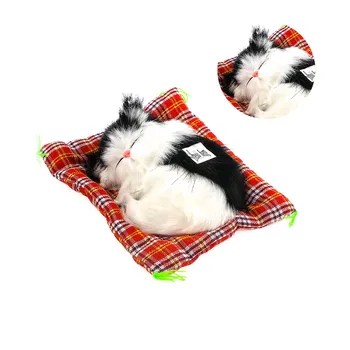 Roztomilé Plyšové Hračky Simulácia Spiace Mačky Dekorácie Krásne Plyšové Mačiatka Bábika Hračka Pre Deti, Darčeky, Doplnky