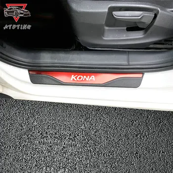 Pre Hyundai Kona 2017 2019 2020 Automatické Dvere, Parapetné Pás z Nerezovej Ocele, Nálepky Výbava Auta pedál Chrániče Kryt Styling Príslušenstvo