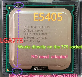 Lntel Xeon E5405 2.0 GHz/12M/1333Mhz/CPU rovná LGA775 Core 2 Quad Q8200 CPU,(funguje na LGA775 doske Zadarmo)
