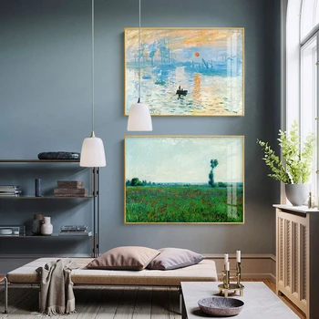 Claude Monet olejomaľba, Západnej Európskej štýl Abstraktné Umenie Plagátu, dekorácie, tlačené umenie, domáce dekorácie maľovanie