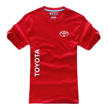 Nové Letné Toyota LOGO T košele pánske bavlna Módne Písmená T shirt Okrúhlym Výstrihom, krátky rukáv
