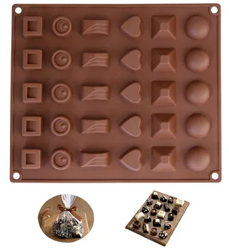 2 Balenia Silikónový Čokoláda Jelly Candy Formy, Tortu Formy Na Pečenie, 30-Dutiny Čokoláda Formy Cake Decoration Nástroje