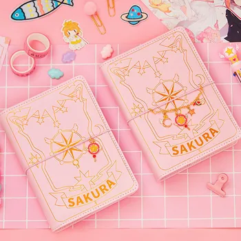 Anime Card Captor Sakura Príručka Looseleaf Denník Notebook Školy Sezóny Cosplay Dievčenskú Srdce Príručka Nastaviť Príslušenstvo