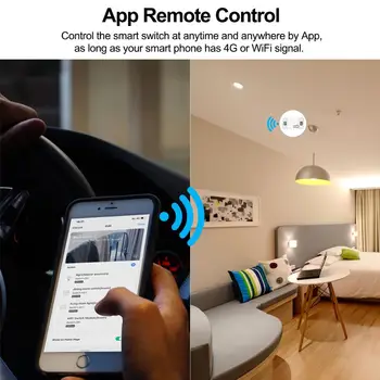 Wifi Smart DIY Light Switch 433MHz RF Prepínač Sklenený Dotykový Panel Smart Home Automation Module Support Alexa Domovská stránka Google App Tuya