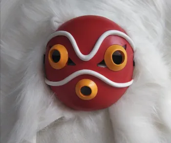 Princezná Mononoke San Maska Mononoke Hime Maska Hayao Miyazaki Japonské Anime Cosplay Rekvizity Prilba