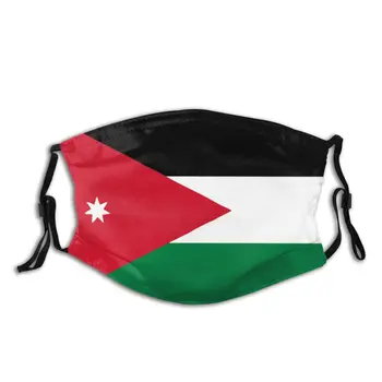 Jordánsko Vlajka Muži Ženy Opakovane Úst Tvár Masku Prachu ochranný Kryt Respirátor Utlmiť Masky s Filtrami
