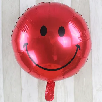 10pcs/veľa Baby sprcha Usmievavá tvár balóny fóliové Balóny Happy Birthday Dekorácie, svadobné Trhu činnosti dekorácie