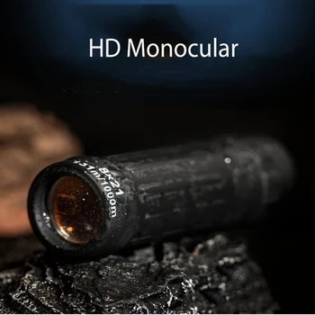 Monokulárne 8X21 Ďalekohľad na Nočné Videnie Monokulárne Black Kamufláž HD Optický 10X Zameranie Monocula Ďalekohľad na cesty Lov