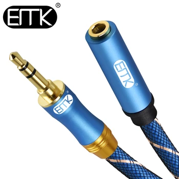 EMK 3,5 mm Predlžovací Kábel mužov a žien audio kábel 3,5 mm aux kábel 1m 3m 5m Extender Kábel pre Slúchadlá, Kábel pre IPhone Zosilňovač