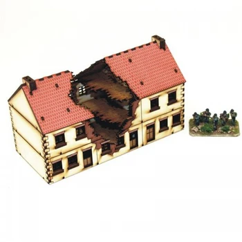 Nový Príchod Drevené Miniatúrne Poškodený Dom
