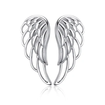 SG 925 Sterling Silver Duté anjel krídla Stud Náušnice pre Ženy, Malé Strieborné Náušnice Jemné Šperky doprava Zadarmo