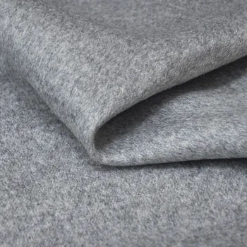 Jednofarebné Pure Color Dvojité Cashmere Vlnené Tkaniny Kabát Zimný 480g/m