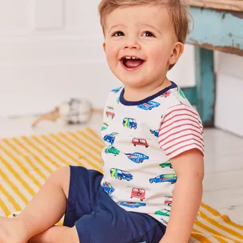 Letné Tees & Topy Baby chlapci oblečenie kreslené postavičky tlač bavlna deti, t košele 2019 Nové vzory horúce letné tričká topy