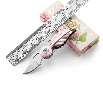 Roztomilý Gadget Vreckový Nôž Kuchynské Náradie Tvorivé Pierko Skladací Nôž Girl Self-defense Vonku Ovocie Nôž Keychain