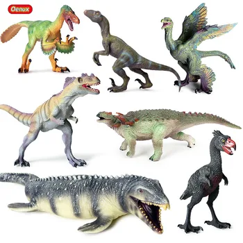 Oenux Prehistorický Dinosaurus Svete Park T-Rex Akčné Figúrky Mäkké PVC Vinyl Jurský Velociraptor Mosasaurus Model Kolekcie Hračka