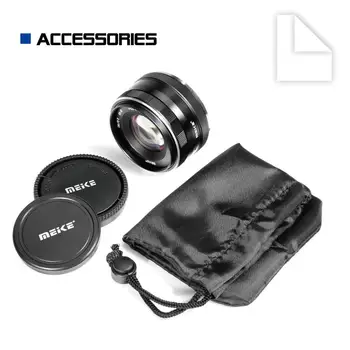 MEKE 50mm f2.0 Pevný Manual Focus Objektív pre Sony E mount Mirrorless Fotoaparátu a6300/a6000/a5100/a5000/NEX7/NEX6/NEX5n/NE