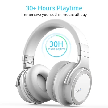 MEIDONG E7PRO Aktívnym Potlačením Hluku Bluetooth Slúchadlá Bezdrôtové Bluetooth Headset s Super HiFi Hlboké Basy 30 hodín Prehrávania