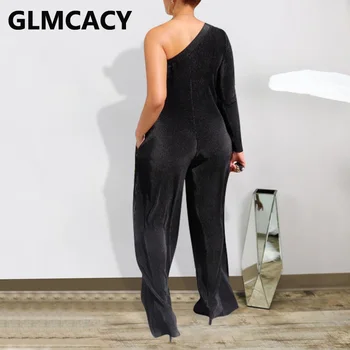 Ženy Rameno Slim Velvet Jumpsuit Elegantné Party Trakmi