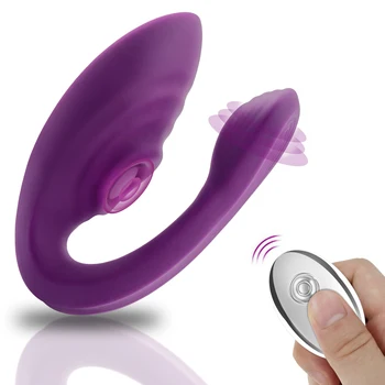 Pár Vibrátor Klitorálny & G-Spot Stimulácia s 7 Pulzujúce & Vibračné Vzory Bezdrôtové Diaľkové Ovládanie Sexuálne Hračky pre Ženy