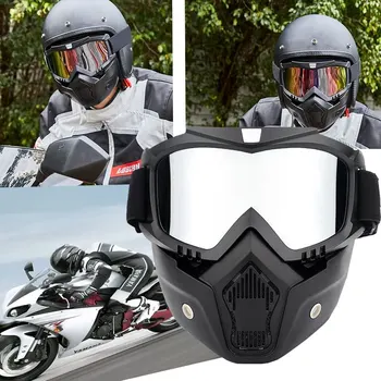 Cyklistické Prilby Motocykel Odnímateľný Maska Anti-UV Okuliare Off Road Prilba Lyžiarskeho Športu Závodné Motokrosové Okuliare Okuliare Non-slip