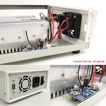 1Set DC6-70V Chladiaci Ventilátor, Inteligentná regulácia Teploty Modul Šasi Chladnejšie 3 Rýchlosti Nastaviteľné pre Počítač PC