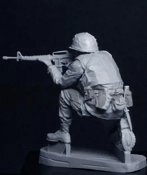 1/35 rozsahu vojny vo Vietname NÁS na kolenách zem streľba miniatúry Živice Model Auta obrázok Doprava Zadarmo