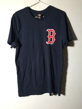Mbl Majestátne Atletický Mens Red Sox Tmavo Modré Tričko Veľkosť S Krátkym Rukávom