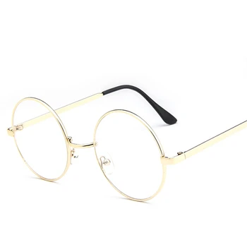 Kolo retro okuliare okuliare, rám ženy 2019 luxusné značky okuliare rám mužov jasné okuliare falošné okuliare Módne okuliare