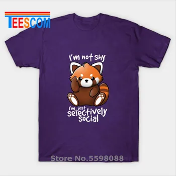 Móda Vlastné Plachý červená panda mužov, T košele 2019 lete mužov Zábavné Bavlna Muž T-shirts Roztomilá panda krátke sleeve Tee košele
