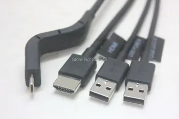 PÔVODNÝ 3-v-1 kábel kompatibilný s HDMI USB Pre Deepoon DPVR E3B/E3C/E3 Polaris Virtuálnej Reality Headset