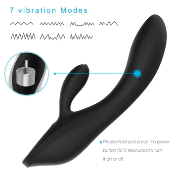 7 Výkonné Vibrácie Klitorisu Vaginálne Masér Nepremokavé Dual Motory G Mieste Rabbit Vibrátor s Klitoris Vibrátor pre Ženy