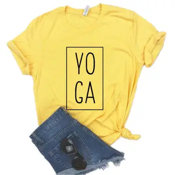 Jóga námestie Tlač Ženy Tshirts Bavlna Bežné Vtipné Tričko Pre Pani Yong Dievča Top Tee Lumbálna 6 Farieb NA-890