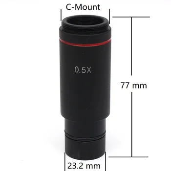 0,5 X Zníženia, C-mount Objektív Adaptér pre CCD, Cmos Kamera, Digitálny Okulára Spojiť sa s Stereo Mikroskopom Optické Relé Objektív