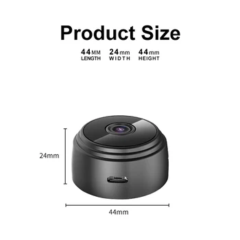 A9 1080P Wifi Mini Kamera P2P Kamerou na Nočné Videnie Bezdrôtový Dohľadu Monitor